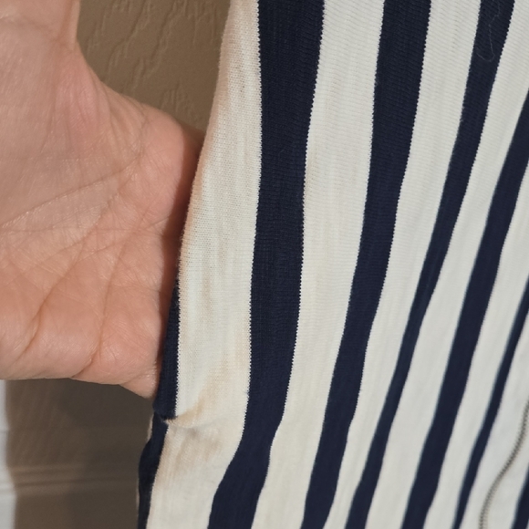 Madewell Navy and White Striped Pencil Dress - Picture 8 of 9